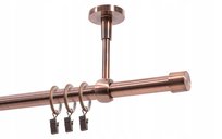 Karnisz pojedynczy Ø19 mm miedź antyczna 540 cm