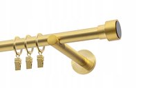 Karnisz pojedynczy Ø19 mm mosiądz satyna 500 cm