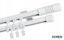 Karnisze szyna sufitowa podwójna 160 cm 5 Frezów