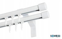 Karnisze szyna sufitowa podwójna 420 cm Zaślepka