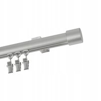 Karnisze szyna sufitowa pojedyncza 160 cm Zaślepka