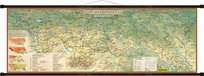 Karpaty Polskie mapa ścienna, 1:370 000, Compass Compass
