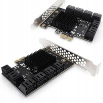 Karta adapter do komputera PC PCI PCIe 1X na 12x SATA 3.0 Serial ATA