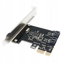 Karta adapter do komputera PCI PCIe 1X na 2x SATA 3.0 Serial ATA 2-portowa