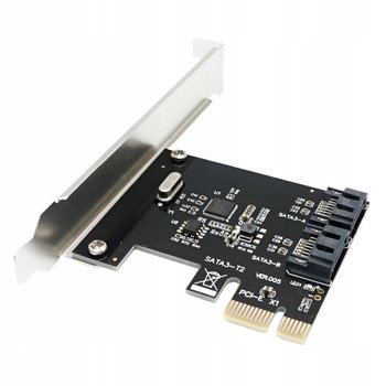Karta adapter do komputera PCI PCIe 1X na 2x SATA 3.0 Serial ATA 2-portowa - ELECTRONICA 4U