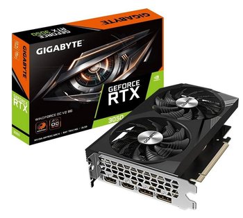 Karta graficzna Gigabyte GeForce RTX 3050 WINDFORCE OC V2 8GB GV-N3050WF2OCV2-8GD - Gigabyte