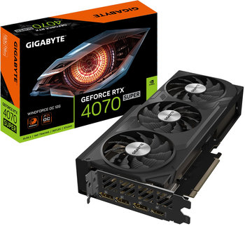 Karta graficzna Gigabyte GeForce RTX 4070 SUPER WINDFORCE OC 12GB GDDR6X (GV-N407SWF3OC-12GD) - Gigabyte