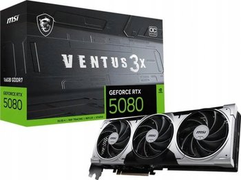 Karta graficzna MSI GeForce RTX 5080 16G VENTUS 3X OC PLUS DLSS 4 - MSI