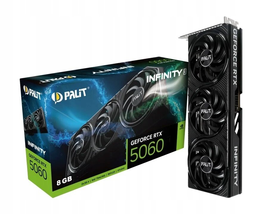 Inny producent Karta graficzna NVIDIA Palit GeForce RTX 5060 Infinity 3 8GB GDDR7 DLSS4