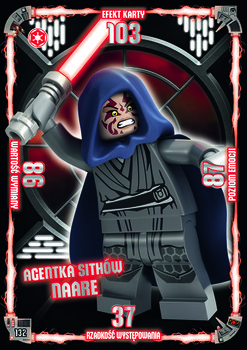 Karta LEGO Star Wars TCC 132 Agentka Sithów Naare