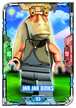 Karta LEGO Star Wars TCC 43 Jar Jar Binks