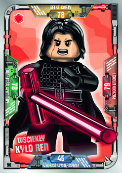 Karta LEGO Star Wars TCC 90 Wściekły Kylo Ren