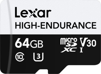 Karta Lexar microSDXC High-Endurance UHS-I/U3/10 R100/W35 (V30) 64GB - Lexar