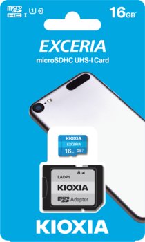 Karta pamięci 16GB + adapter microSDHC, UHS-1, U1, KIOXIA Exceria M203 (38524288 ) - KIOXIA