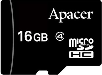 Karta pamięci APACER AP16GMCSH4-RA, microSDHC, 16 GB - Apacer
