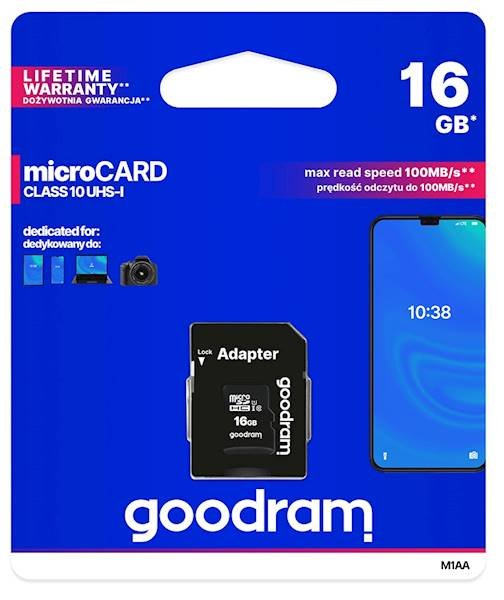 KARTA PAMIĘCI GOODRAM | micro SD | 16GB