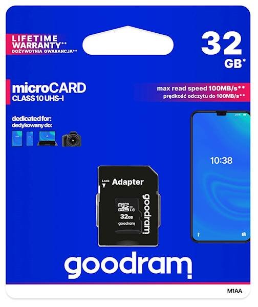 KARTA PAMIĘCI GOODRAM | micro SD | 32GB