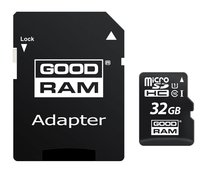 Karta pamięci GOODRAM microSDHC, 32 GB, Class 10 + adapter SD
