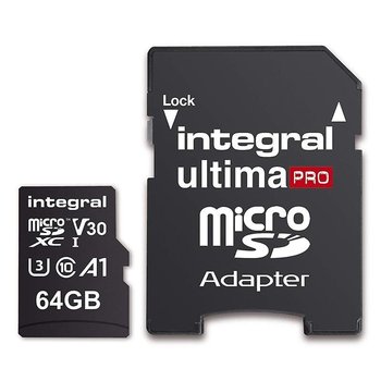 Karta pamięci INTEGRAL UltimaPro, microSDXC, 64 GB, Class 10, Adapter - Integral