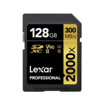 Karta Pamięci Lexar Pro 2000X Sdhc/Sdxc Uhs-Ii U3(V90) R300/W260 (W/O Cardreader) 128Gb - Lexar