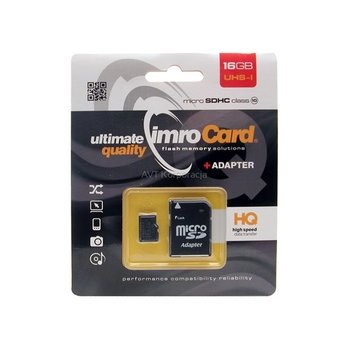 Karta pamięci microSD 16GB IMRO + adp 10C - Imro