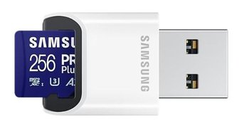 Karta pamięci microSD Samsung PRO Plus 256GB MB-MD256SB z czytnikiem - Samsung