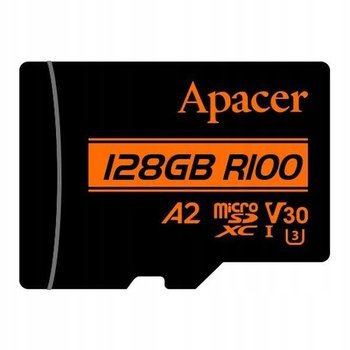 Karta pamięci microSDXC Apacer R100 128GB (100/80 MB/s) Class 10 UHS-I U3 - Apacer