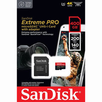 Karta pamięci microSDXC SD SDXC SanDisk Extreme PRO 400GB 200/140MBs