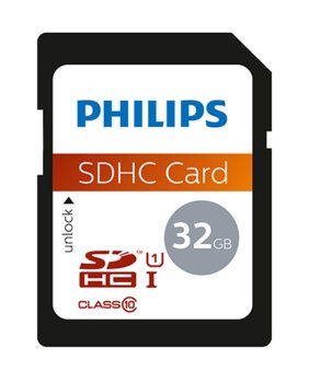 Karta pamięci PHILIPS, SDHC, 32 GB, Class 10 - Philips