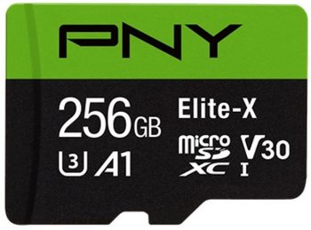 Karta pamięci PNY Elite-X P-SDU256U3100EX-GE, MicroSDXC, 256 GB - PNY