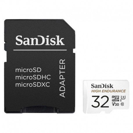 Karta pamięci SANDISK Endurance Monitoring, microSD, 32 GB, Class 10 + adapter