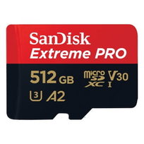 Karta pamięci SanDisk Extreme PRO SDSQXCD-512G-GN6MA microSDXC RescuePRO Deluxe 512GB+SD Adapter