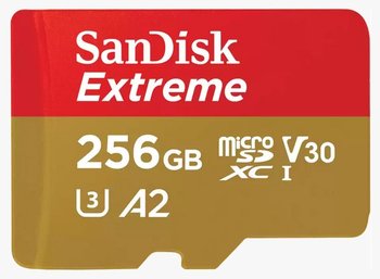 Karta pamięci SANDISK Extreme SDSQXAV-256G-GN6MA, microSDXC, RescuePRO Deluxe 256 GB + Adapter SD - SanDisk