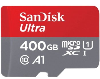 Karta pamięci SANDISK Ultra microSDXC, 400 GB, Class 10 + Adapte - SanDisk