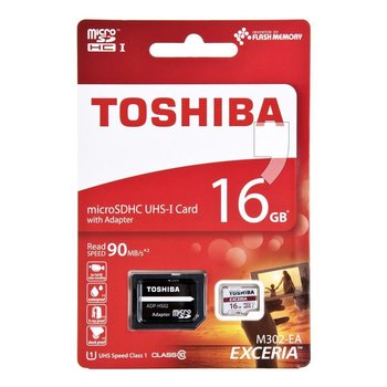 Karta pamięci TOSHIBA M302, microSD, 16 GB, Class 10 + adapter SD - Toshiba