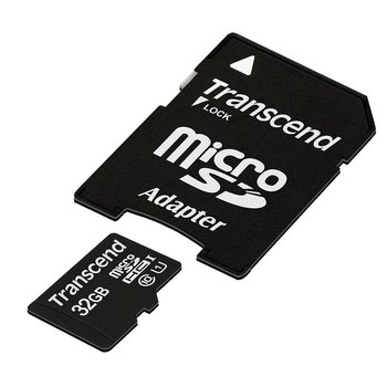 Karta pamięci TRANSCEND microSDHC, 32 GB, Class 10 + adapter SD - Transcend
