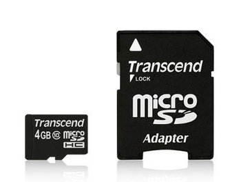 Karta pamięci TRANSCEND Premium microSDHC, 4 GB, Class 10 + adapter SD - Transcend