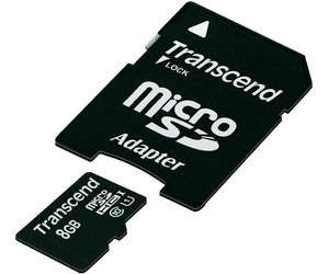 Karta pamięci TRANSCEND TS8GUSDU1, MicroSDHC, 8 GB + adapter - Transcend