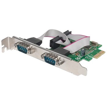 Karta Sieciowa Manhattan PCI Express na 2x RS232/COM - Manhattan