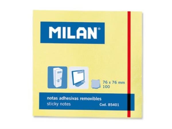 Фото - Стікери й папірці MILAN Karteczki samoprzylepne 75x75 op.100szt. p10   (85401 )