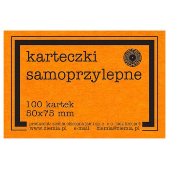 Karteczki Samoprzylepne Orange Fluo 50X75 Mm - Ziemia obiecana jami