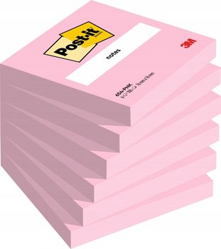 Karteczki samoprzylepne POST-IT, 76x76mm, 6x100 kart., różowe - Post-it