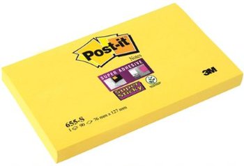 Karteczki samoprzylepne Post-it® Super Sticky, intensywnie żółte, 76x127mm, 90k - Post-it