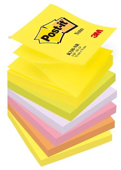 Karteczki samoprzylepne Post-it® Z-Notes, w neonowych kolorach, 76x76mm, 6x100k - Post-it