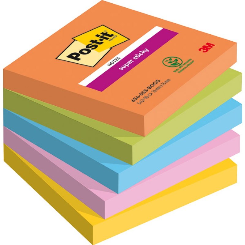 Zdjęcia - Naklejki i kartki Post-it Karteczki samoprzylepne Super Sticky BOOST 