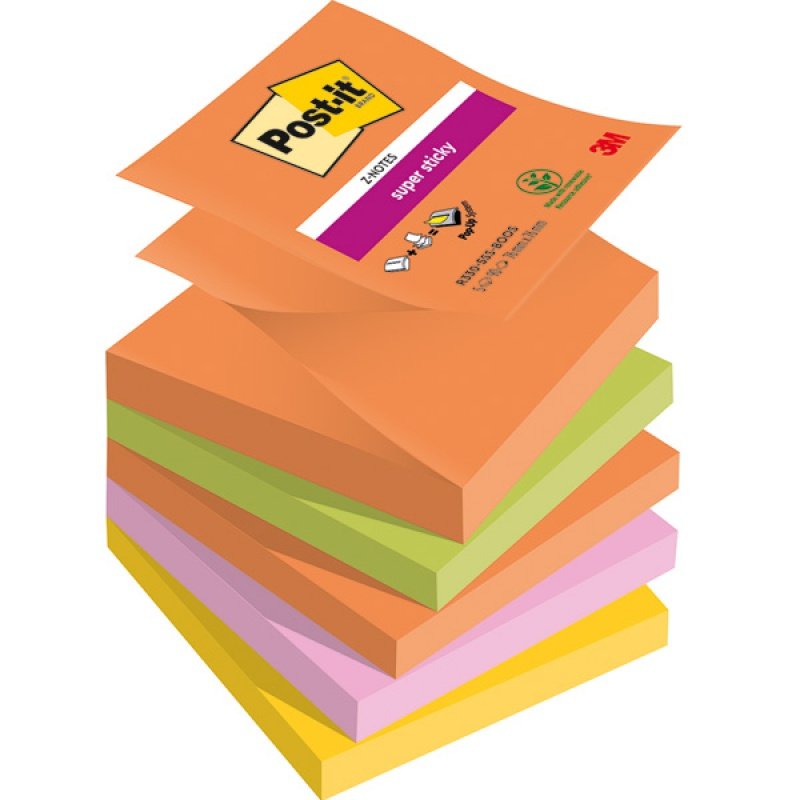 Zdjęcia - Naklejki i kartki Post-it Karteczki samoprzylepne Super Sticky Z-Notes 