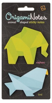 Karteczki samoprzylepne, Thinking Gifts, Origami Notes Słoń/Ptak - Thinking Gifts