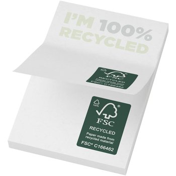 Karteczki samoprzylepne z recyklingu o wymiarach 50 x 75 mm Sticky-Mate® - UPOMINKARNIA