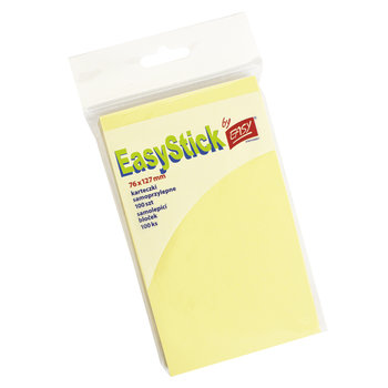 Karteczki samoprzylepne, żółte, 76x127 mm - Easy