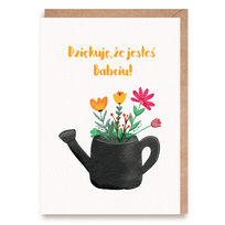 Kartka dla Babci Dzień Babci Konewka